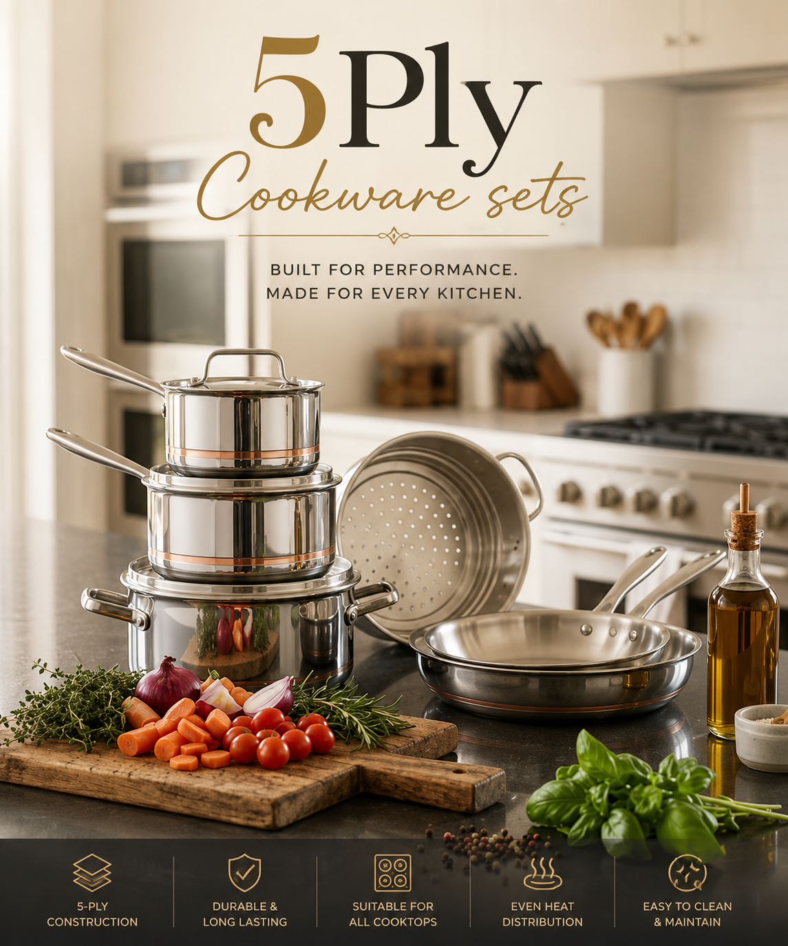5-Ply Cookware Sets