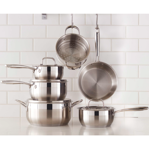 Cavira Classic 11-Piece 3-Ply Stainless Steel Cookware Set