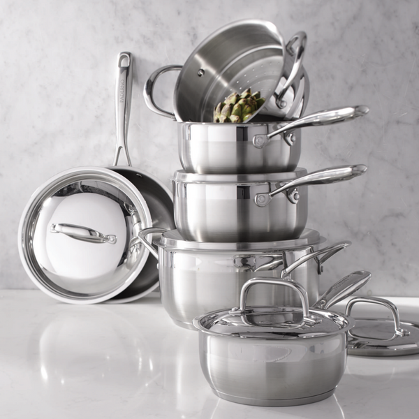 Cavira Classic 11-Piece 3-Ply Stainless Steel Cookware Set