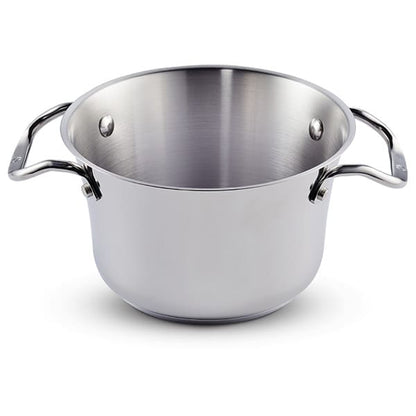 Cavira Signature 10-Piece Stacking Stainless Steel Cookware Set – Aluminum Base, Induction Compatible