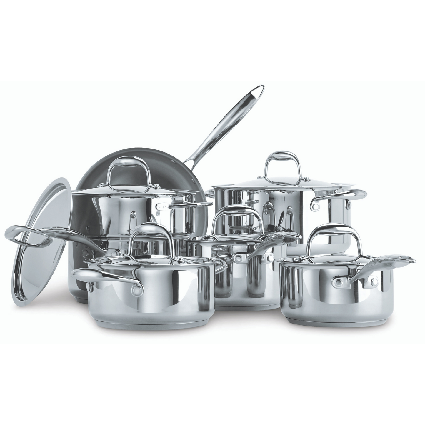 Cavira Signature 13-Piece 3-Ply Stainless Steel Cookware Set