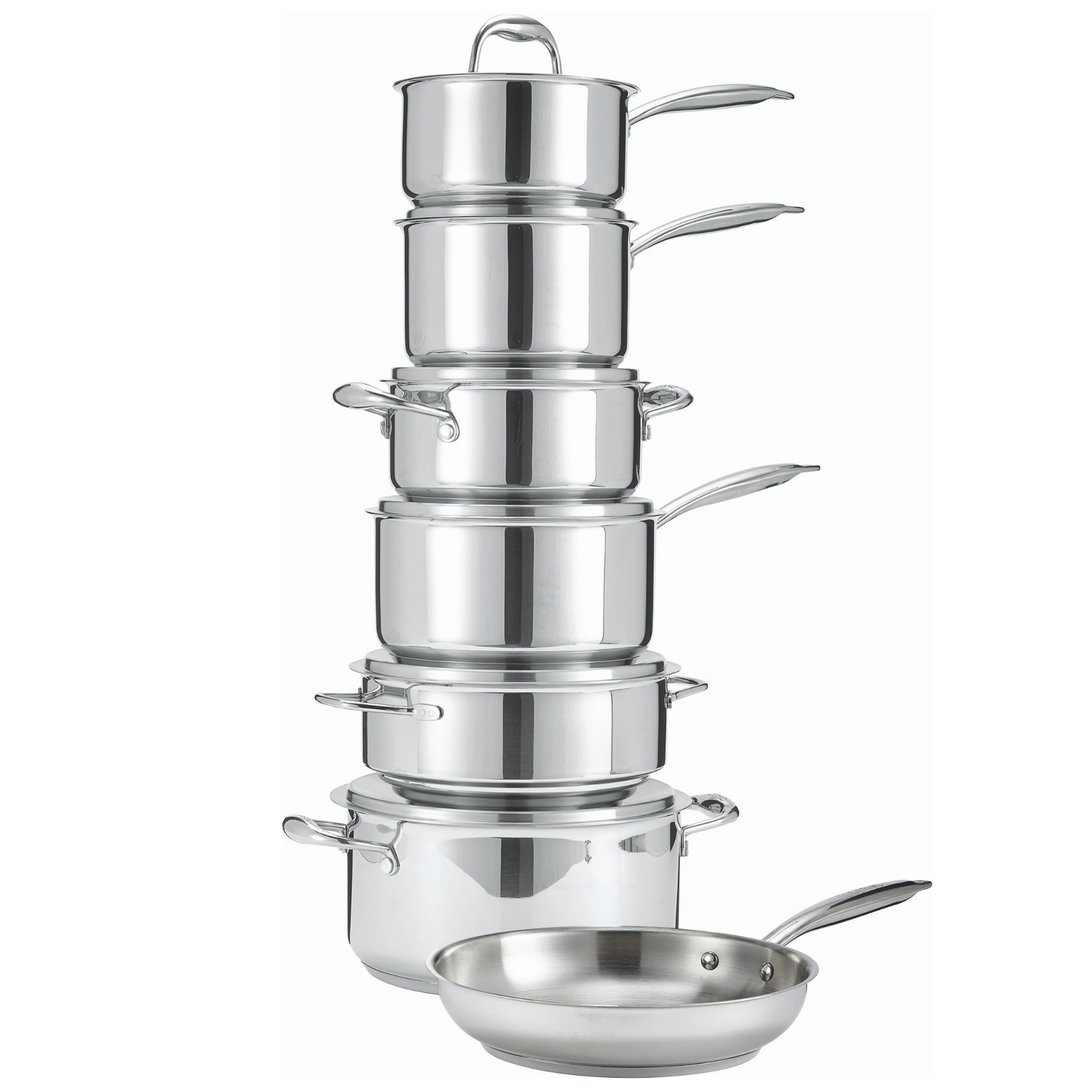Cavira Signature 13-Piece 3-Ply Stainless Steel Cookware Set