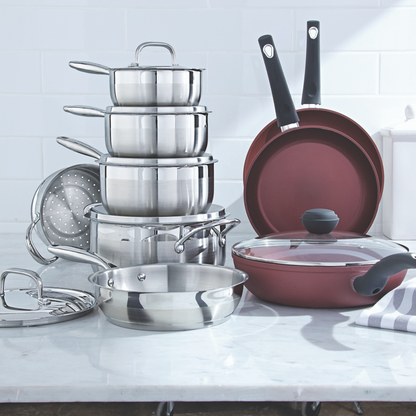 Cavira Classic 11-Piece 3-Ply Stainless Steel Cookware Set