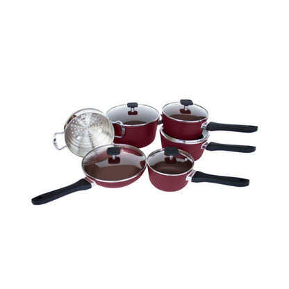 Cavira Classic 11-Piece Forged Aluminum Nonstick Cookware Set