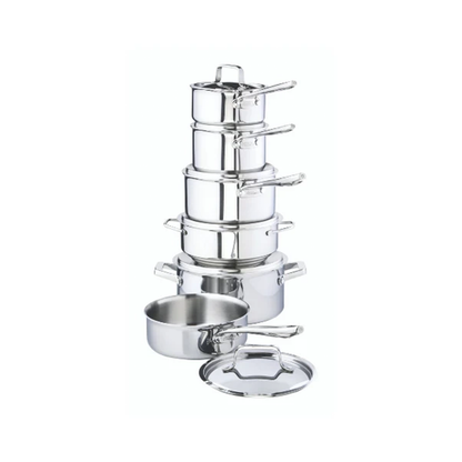 Cavira Professional 12-Piece 5-Ply Copper Core Stainless Steel Cookware Set