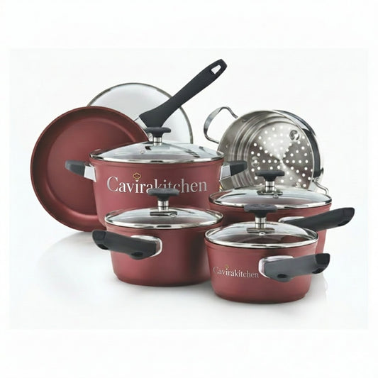 Cavira Classic 11-Piece Forged Aluminum Nonstick Cookware Set